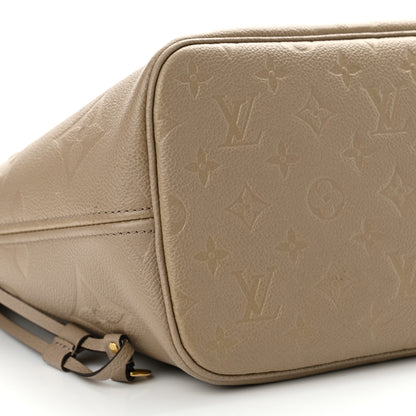 Louis Vuitton Empreinte Monogram Giant Neverfull MM Tourterelle 9 of 12
