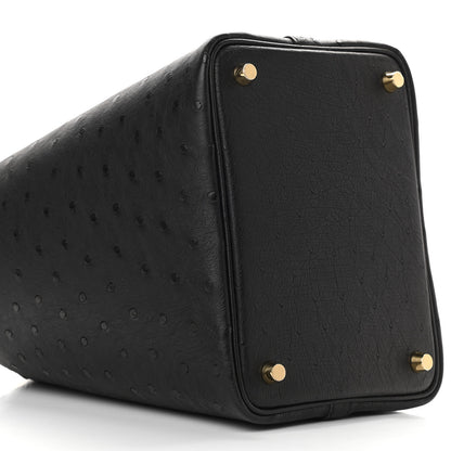 Hermes Ostrich Picotin Lock 18 Black 7 of 8