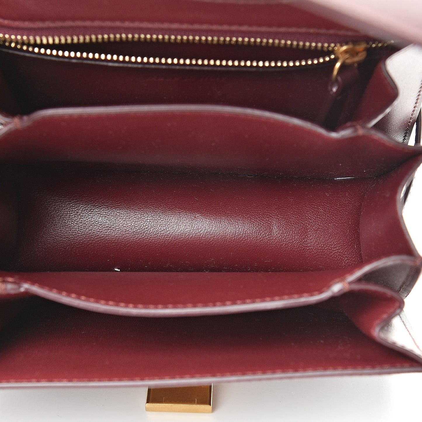 Box Calfskin Small Classic Box Flap Bag Burgundy