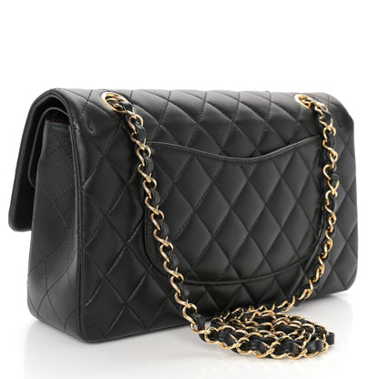 Chanel Lambskin Quilted Medium Double Flap Black 3 of 10