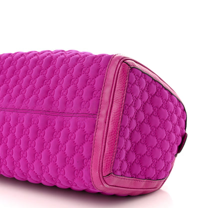 Gucci Guccissima Neoprene Techno Tag Medium Boston Magenta 10 of 11
