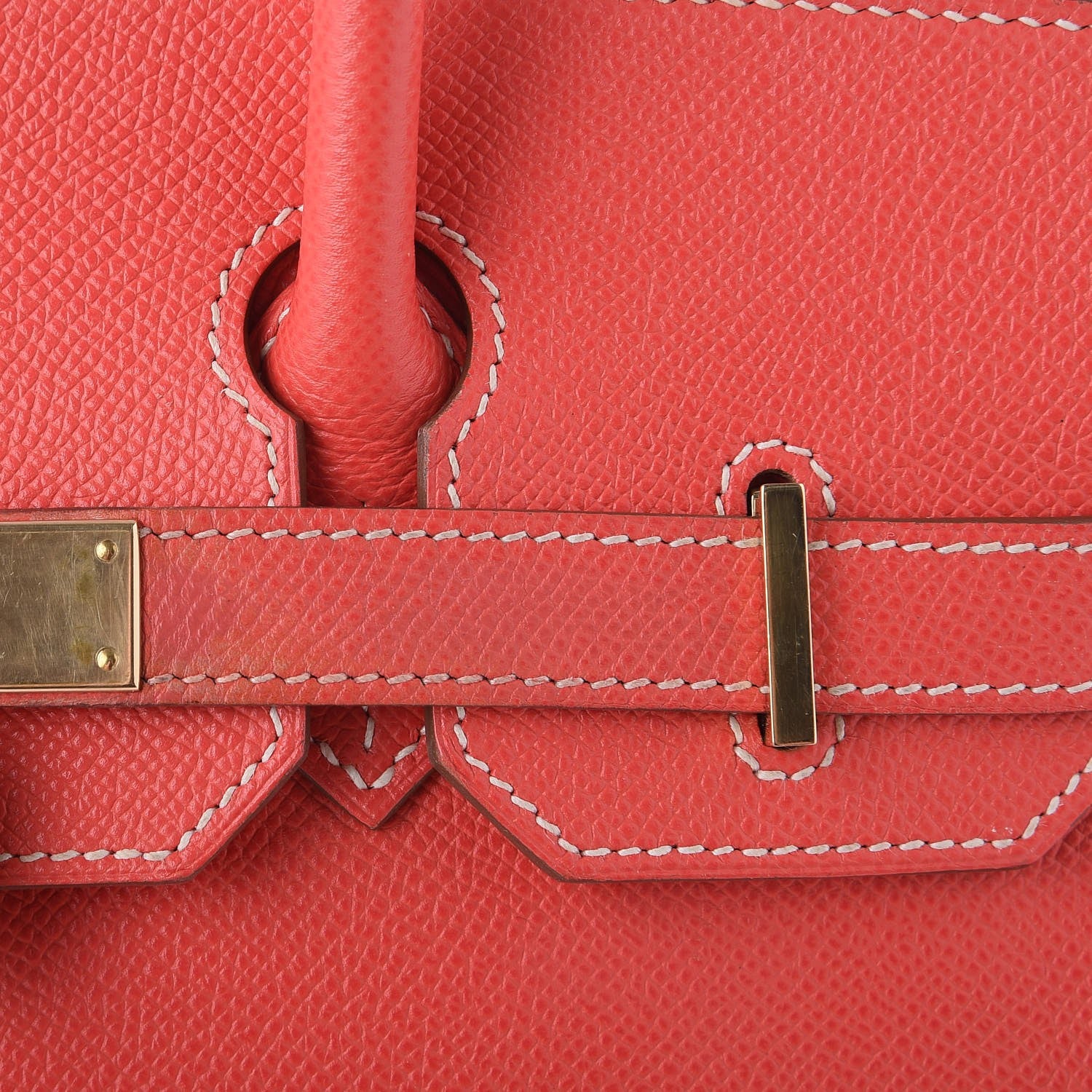 Hermes Epsom Candy Birkin 30 Rose Jaipur Gold 13 of 14