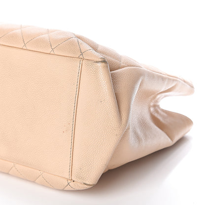 Chanel Caviar Quilted Grand Shopping Tote GST Beige 10 of 10