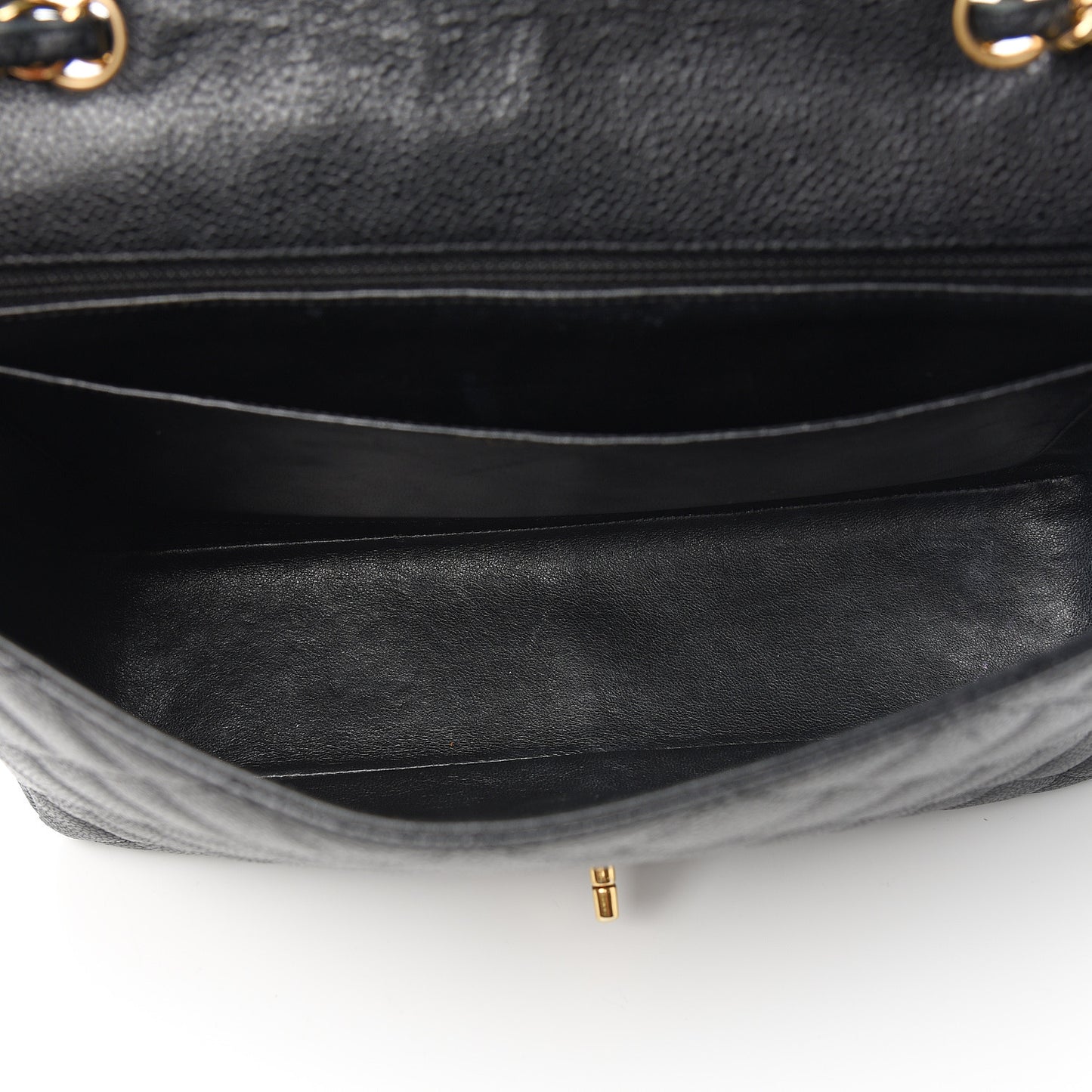 Caviar Quilted Jumbo Single Flap Black