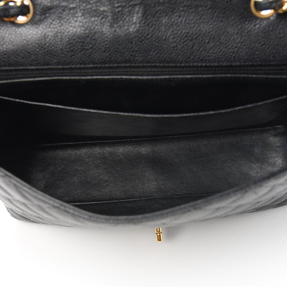 Chanel Caviar Quilted Jumbo Single Flap Black 4 of 12
