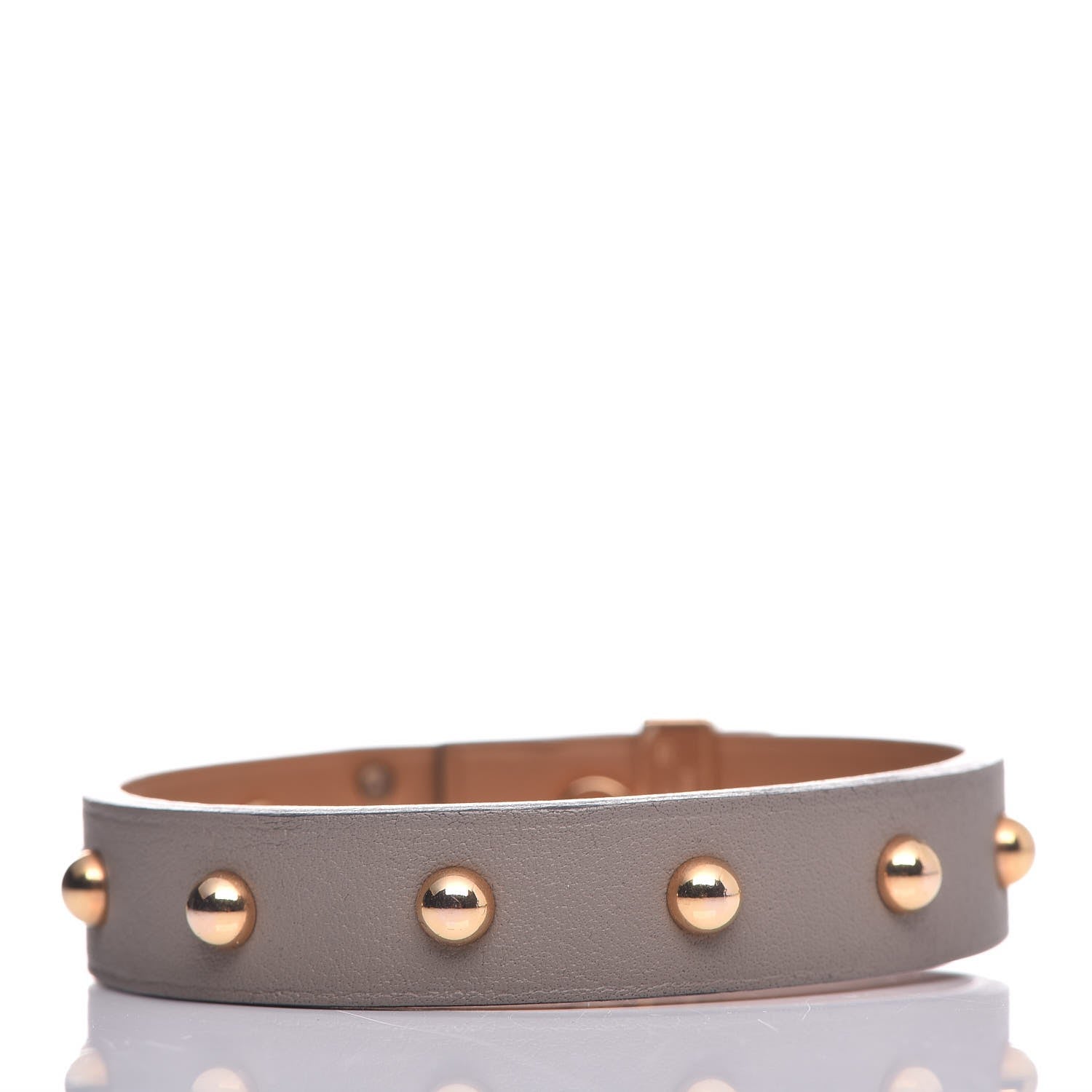 Hermes Swift Mini Dog Clous Ronds Bracelet T2 Gris Asphalte 3 of 6
