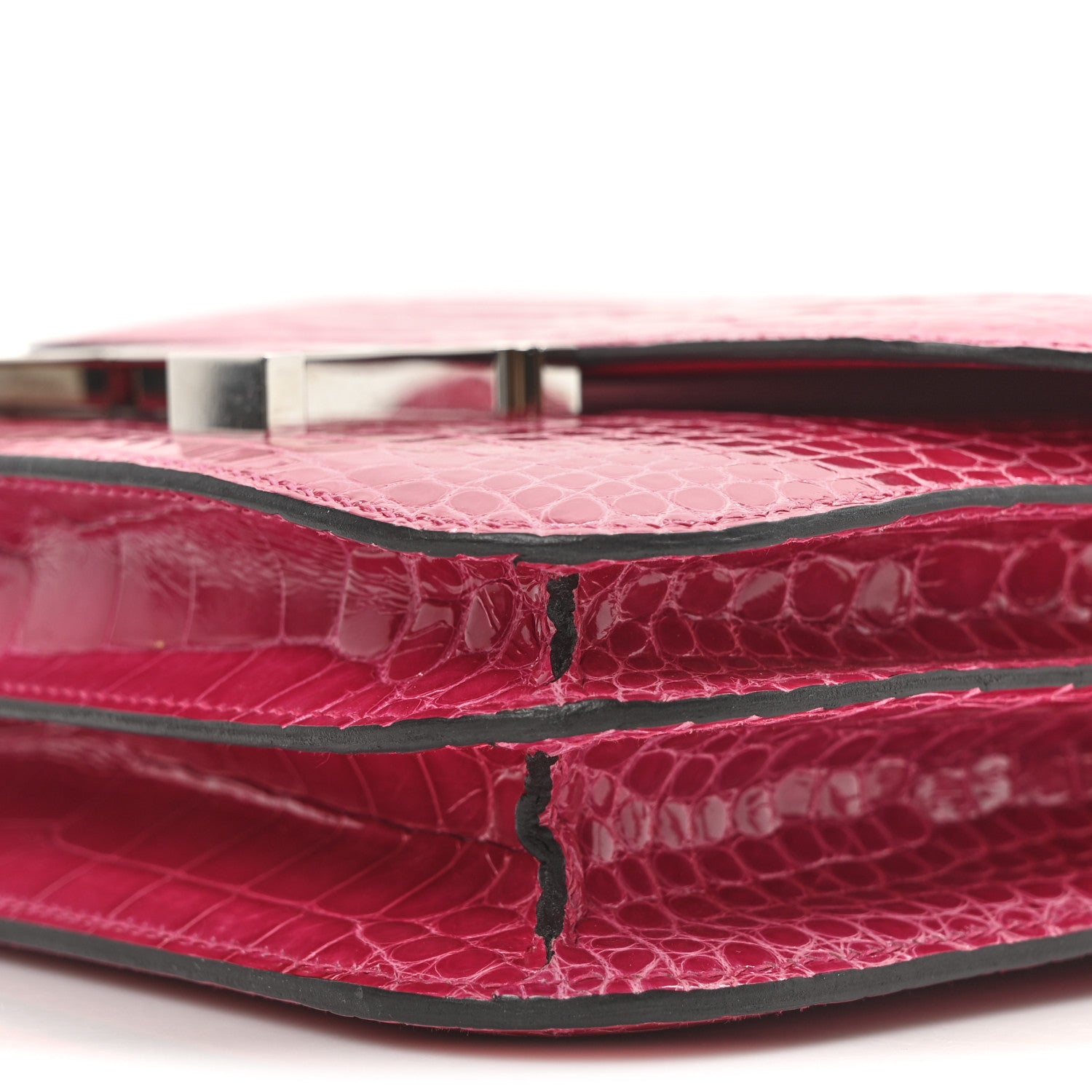Hermes Shiny Alligator Constance 18 Rose Mexico 10 of 10