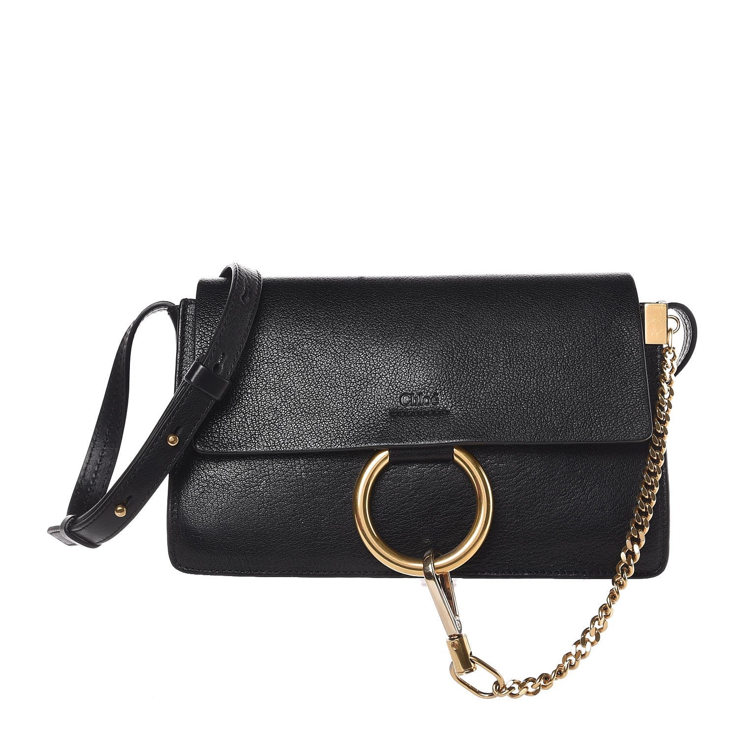 Chloe Goatskin Small Faye Shoulder Bag Black 1 of 6