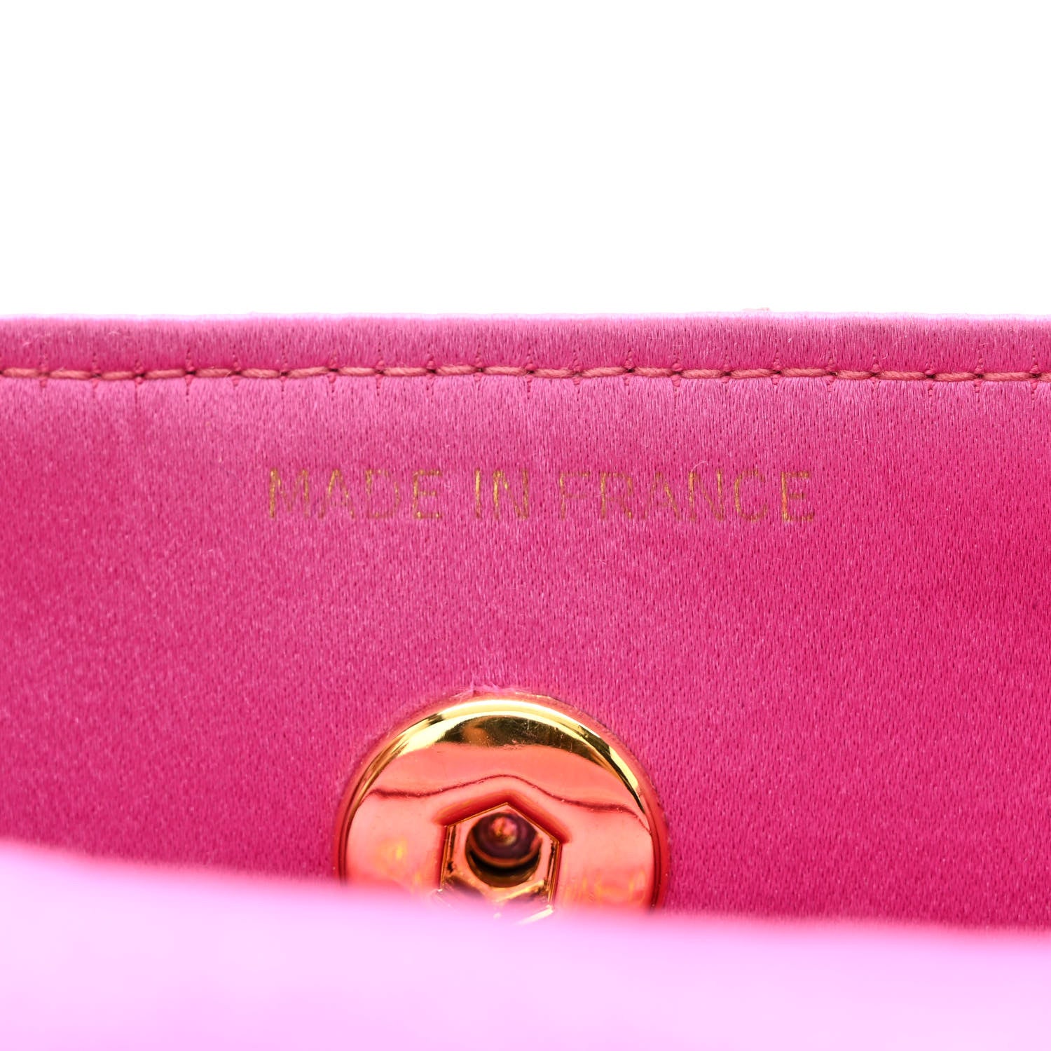 Chanel Satin Quilted Mini Square Flap Pink 7 of 13