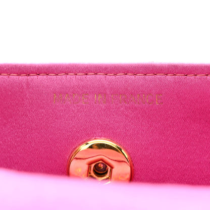 Chanel Satin Quilted Mini Square Flap Pink 7 of 13