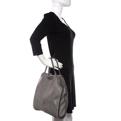 Stella McCartney Shaggy Deer Falabella Fold Over Tote Grey 2 of 10