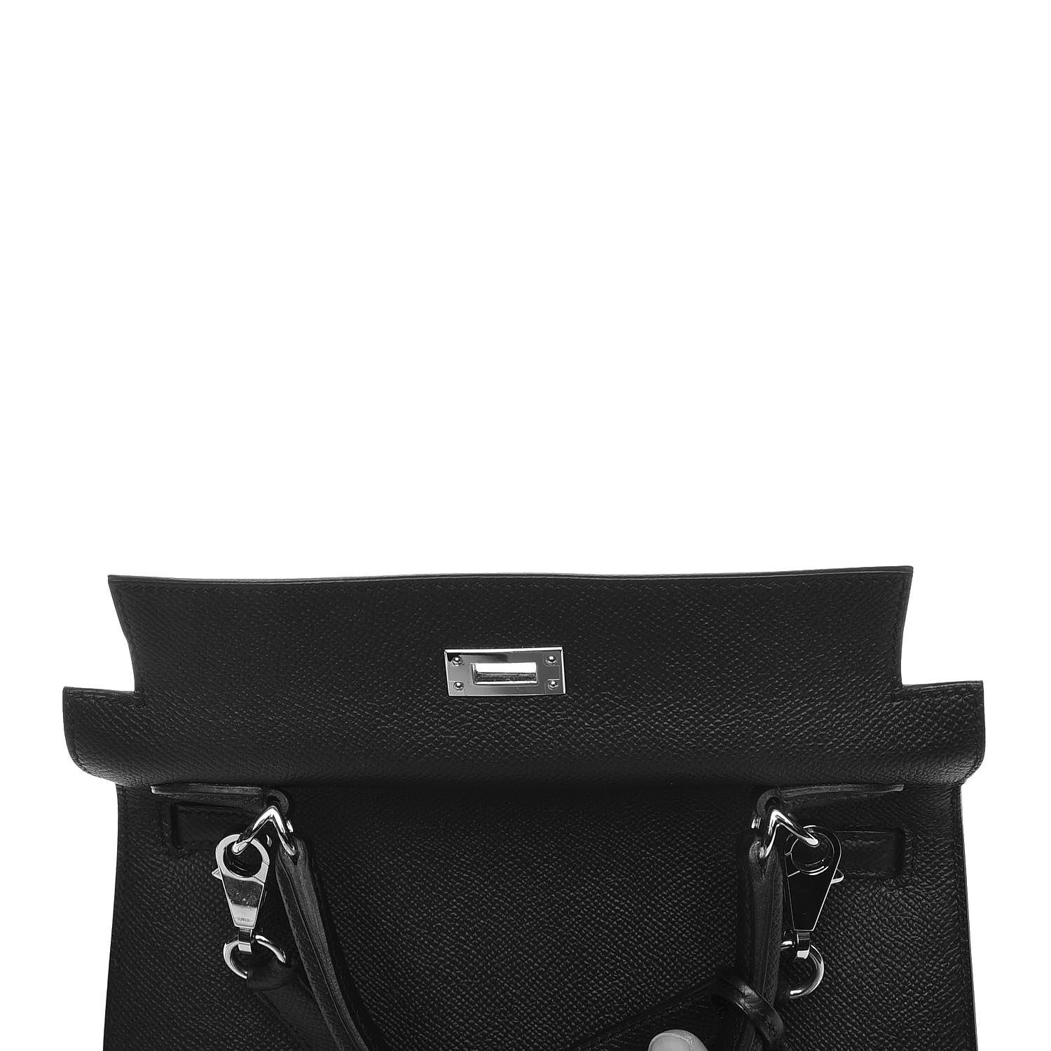 Hermes Epsom Kelly Sellier 25 Black 30 of 42