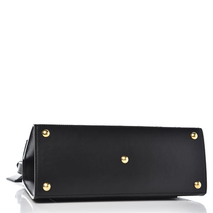 Gucci Guccissima Signature Small Padlock Top Handle Bag Black 4 of 7