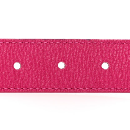 Louis Vuitton Taurillon Calfskin Essential V 30mm Belt 80 32 Fuchsia 3 of 9