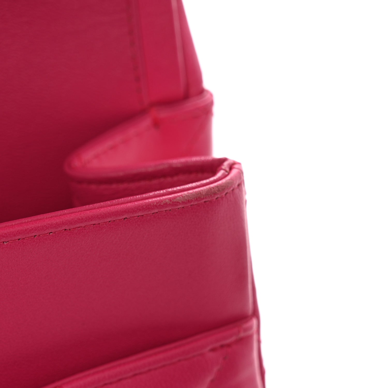 Chanel Lambskin Quilted Maxi Double Flap Fuchsia 14 of 14