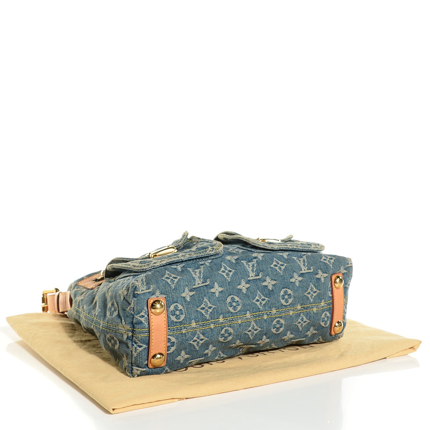 Louis Vuitton Monogram Denim Baggy PM Blue 4 of 7