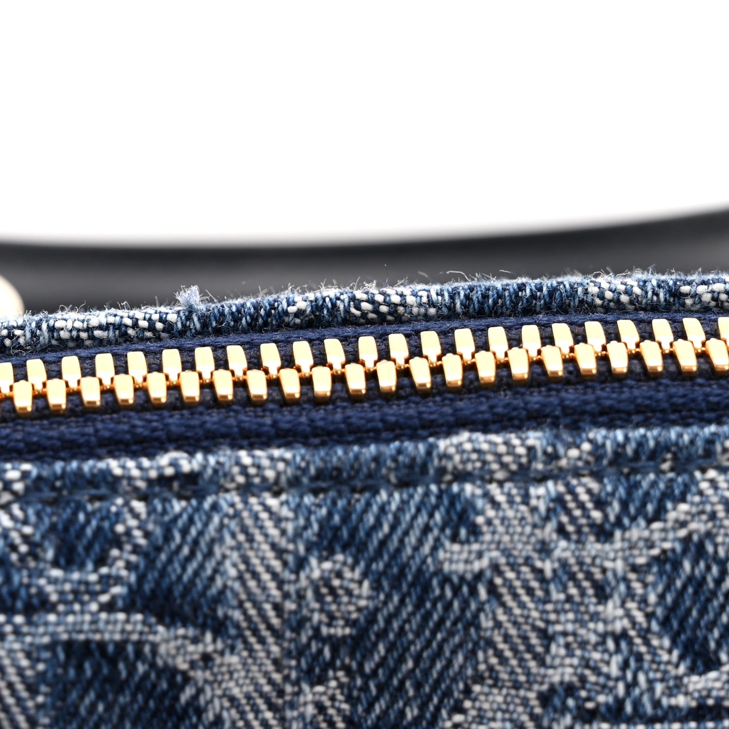 Denim Oblique Nano Groove 17 Bag Blue