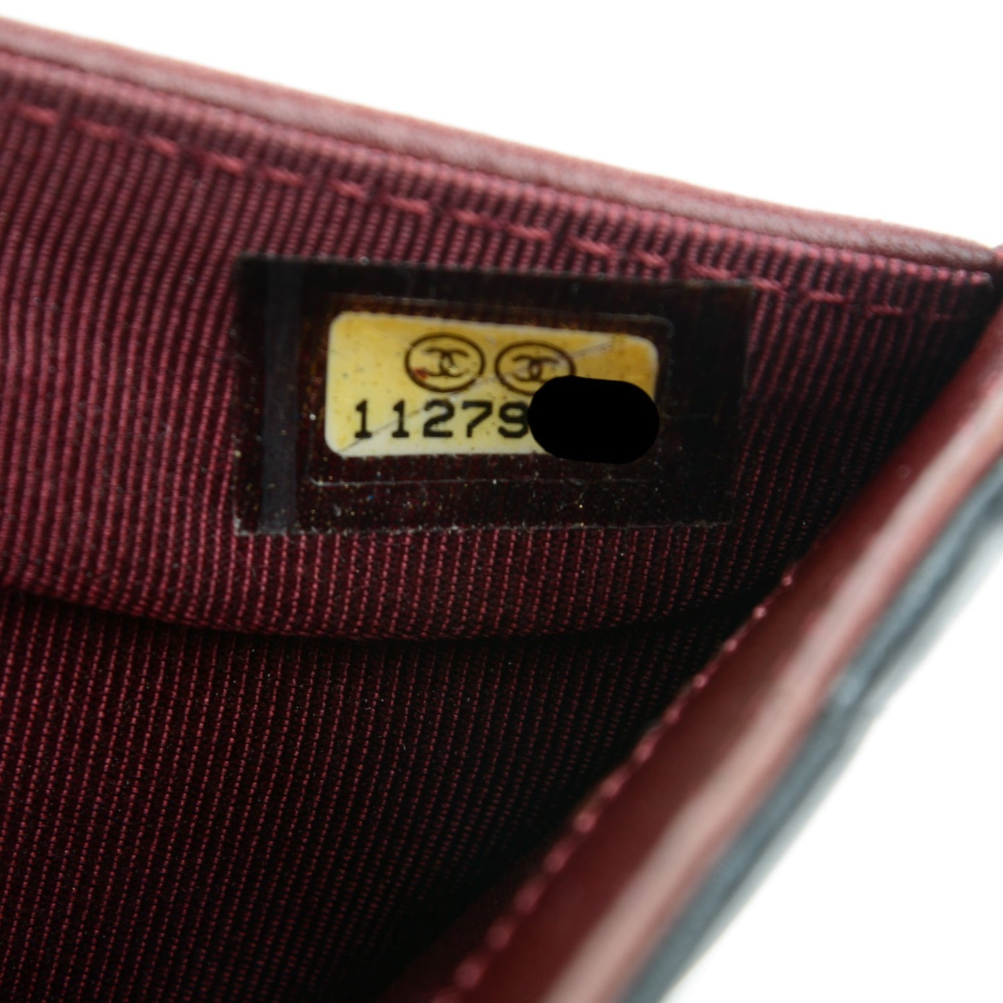 Lambskin Quilted Large Flap Wallet Black
