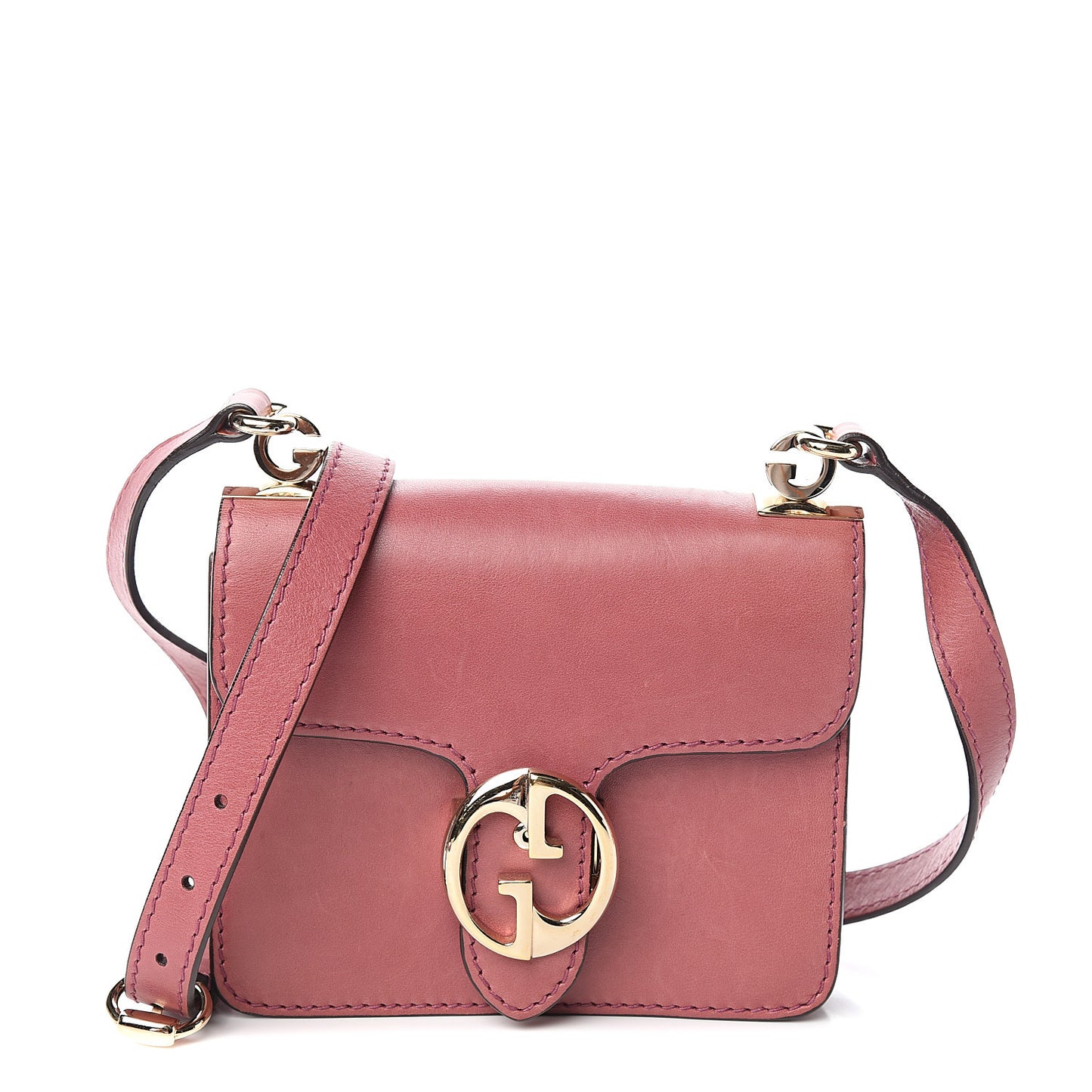 Calfskin Small 1973 Shoulder Flap Bag Peonia Flower