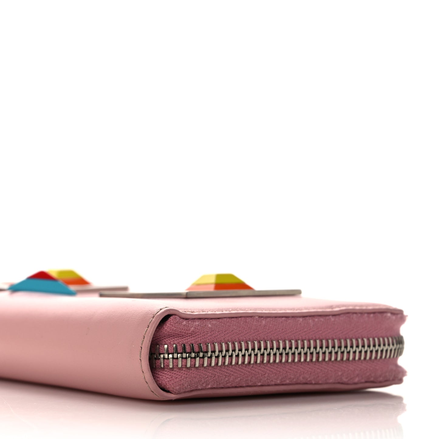 Vitello Century Hypnoteyes Zip Around Wallet Bubblegum