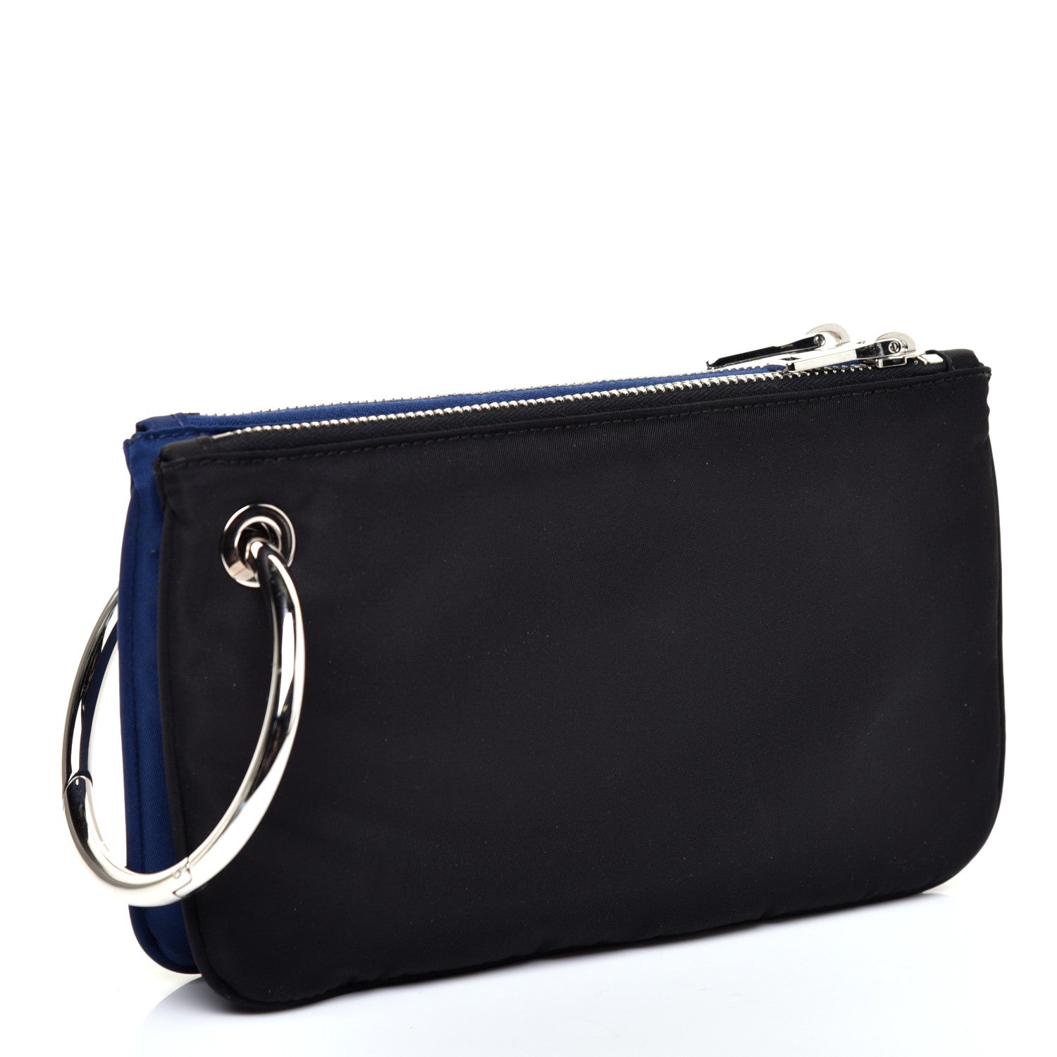 Prada Tessuto Nylon Pouch Set Royal Black 3 of 14