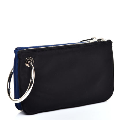 Prada Tessuto Nylon Pouch Set Royal Black 3 of 14
