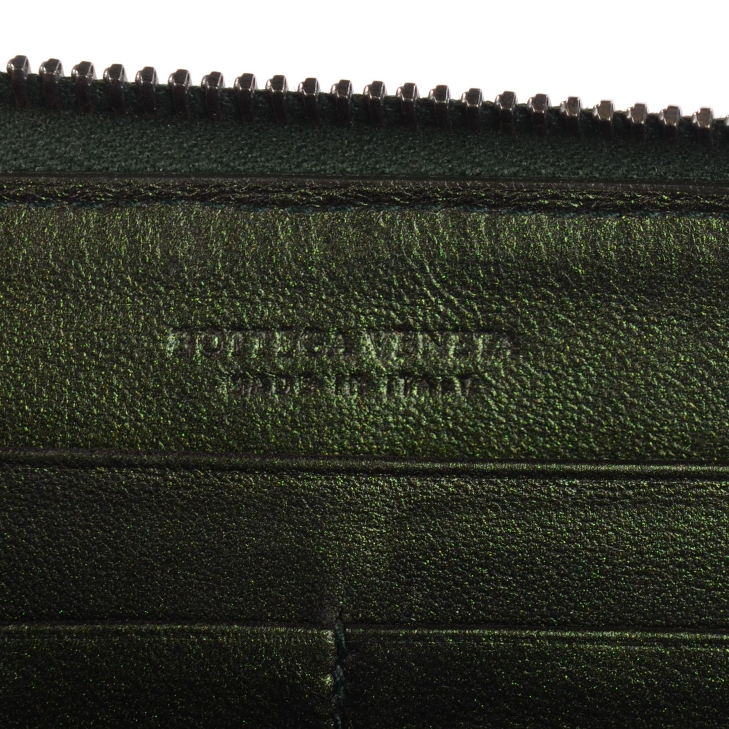 Nappa Intrecciato Zip Around Wallet Scarab