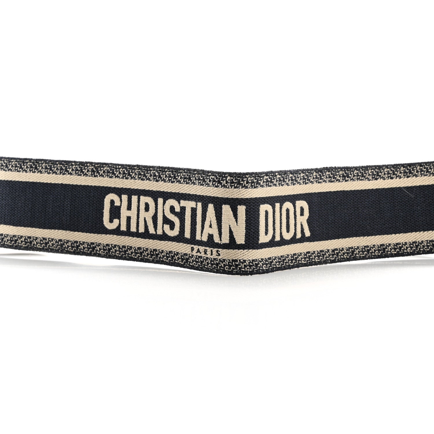 Christian Dior Canvas Embroidered Book Belt 75 30 Bleu 6 of 8