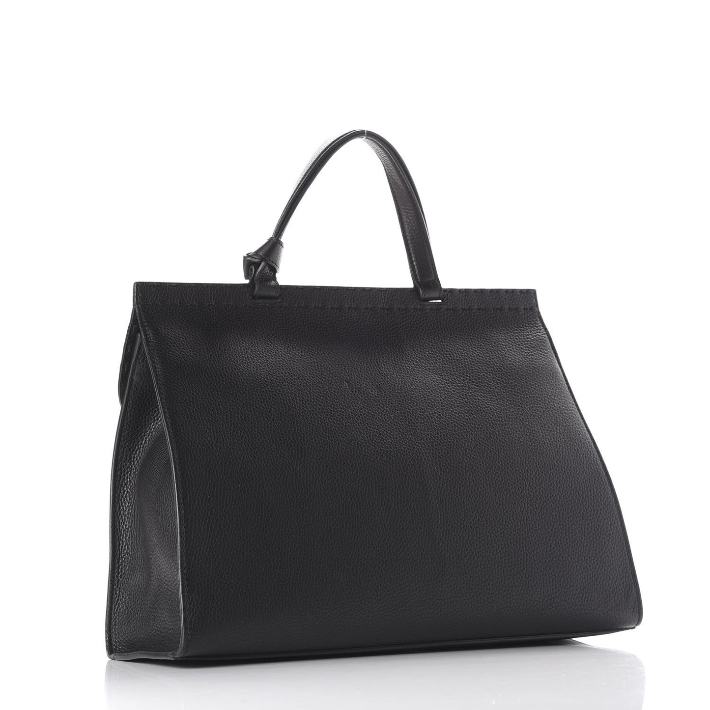 Calfskin Feline Medium GG Marmont Top Handle Bag Black