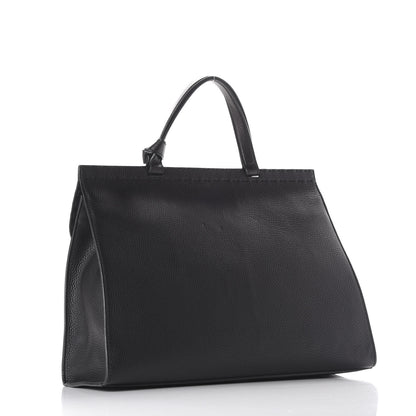 Gucci Calfskin Feline Medium GG Marmont Top Handle Bag Black 2 of 10