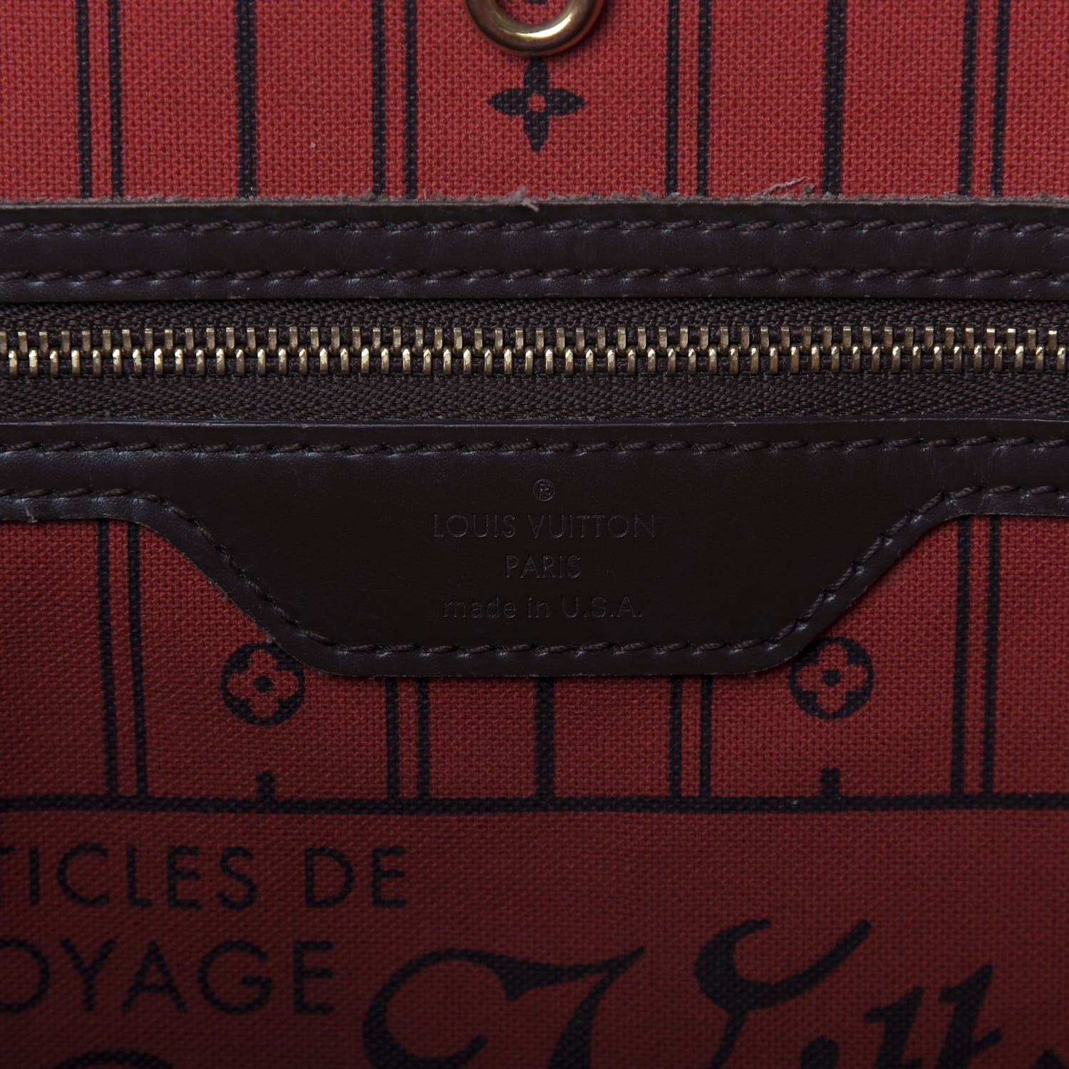 Louis Vuitton Damier Ebene Neverfull MM 8 of 10