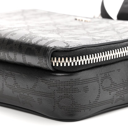 Christian Dior Calfskin Oblique Galaxy Perforated Messenger Black Multicolor 9 of 9