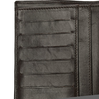 Chanel Lambskin Quilted Large Flap Wallet Dark Brown 27 of 30