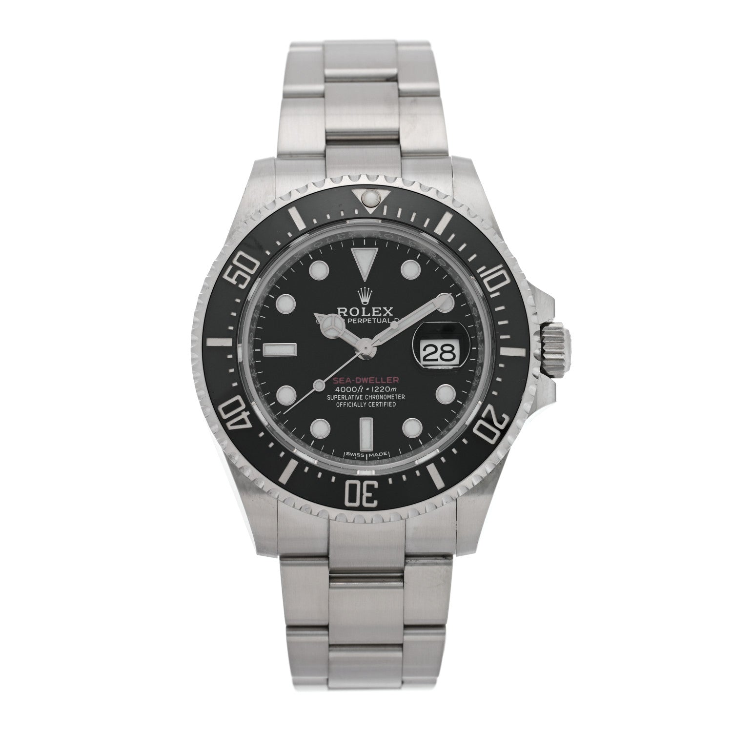 Rolex Stainless Steel 43mm Oyster Perpetual Date Sea-Dweller Watch Black 126600 1 of 5