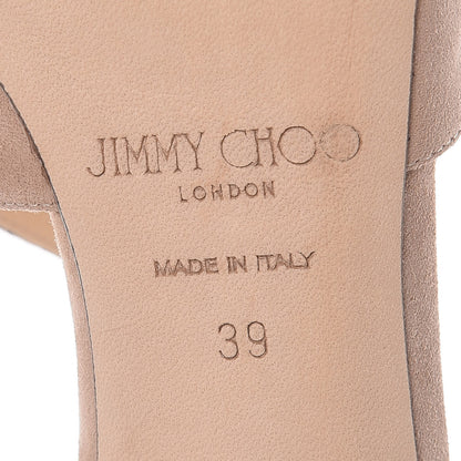 Jimmy Choo Suede Lancer 100 Pumps 39 Ballet Pink 9 of 12