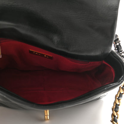Chanel Goatskin Quilted Medium Chanel 19 Flap Black 5 of 9