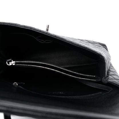Chanel Caviar Lizard Quilted Large Coco Handle Flap Black 5 of 13