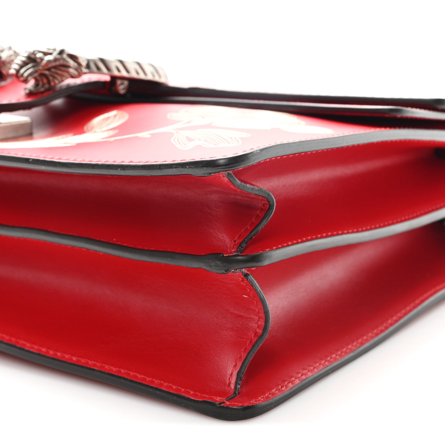Calfskin Chinese New Year Medium Dionysus Shoulder Bag Hibiscus Red