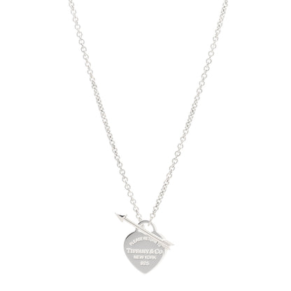 Tiffany Sterling Silver Small Return to Tiffany Lovestruck Pendant Necklace 1 of 3