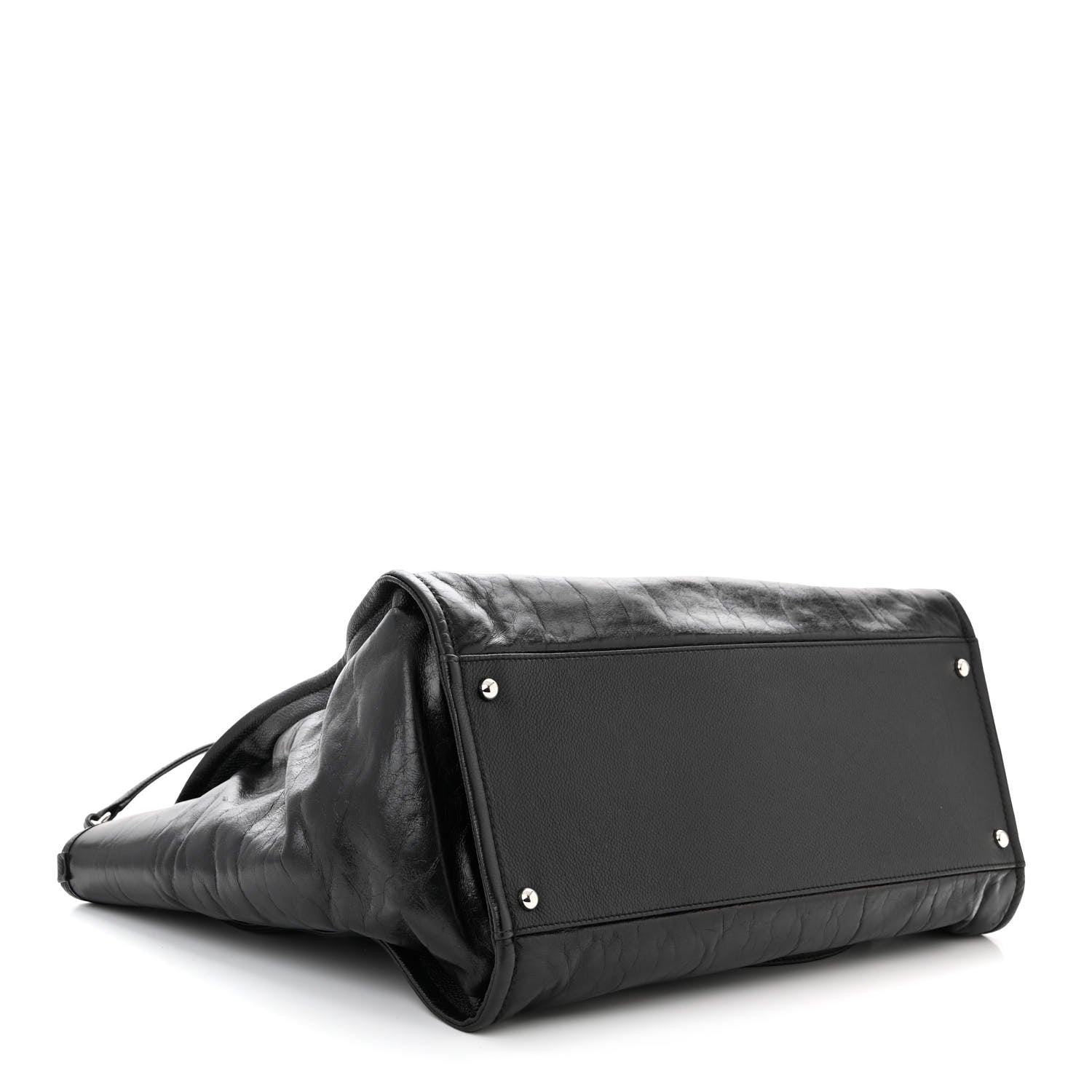 Chanel Glazed Calfskin Medium Deauville Tote Black 4 of 10
