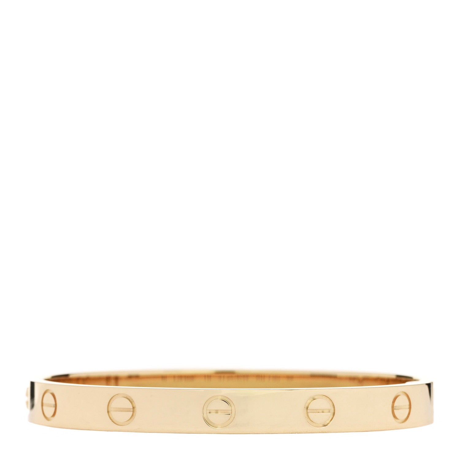 Cartier 18K Yellow Gold LOVE Single Screw Bracelet 16 2 of 9