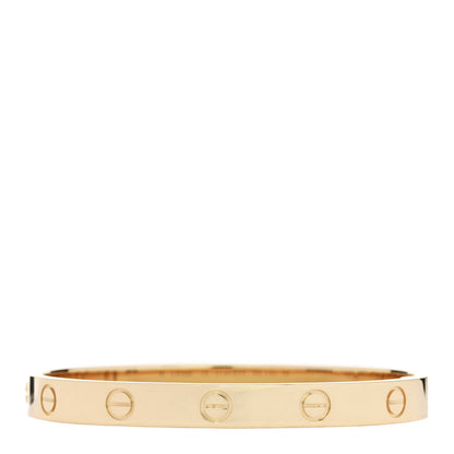 Cartier 18K Yellow Gold LOVE Single Screw Bracelet 16 2 of 9
