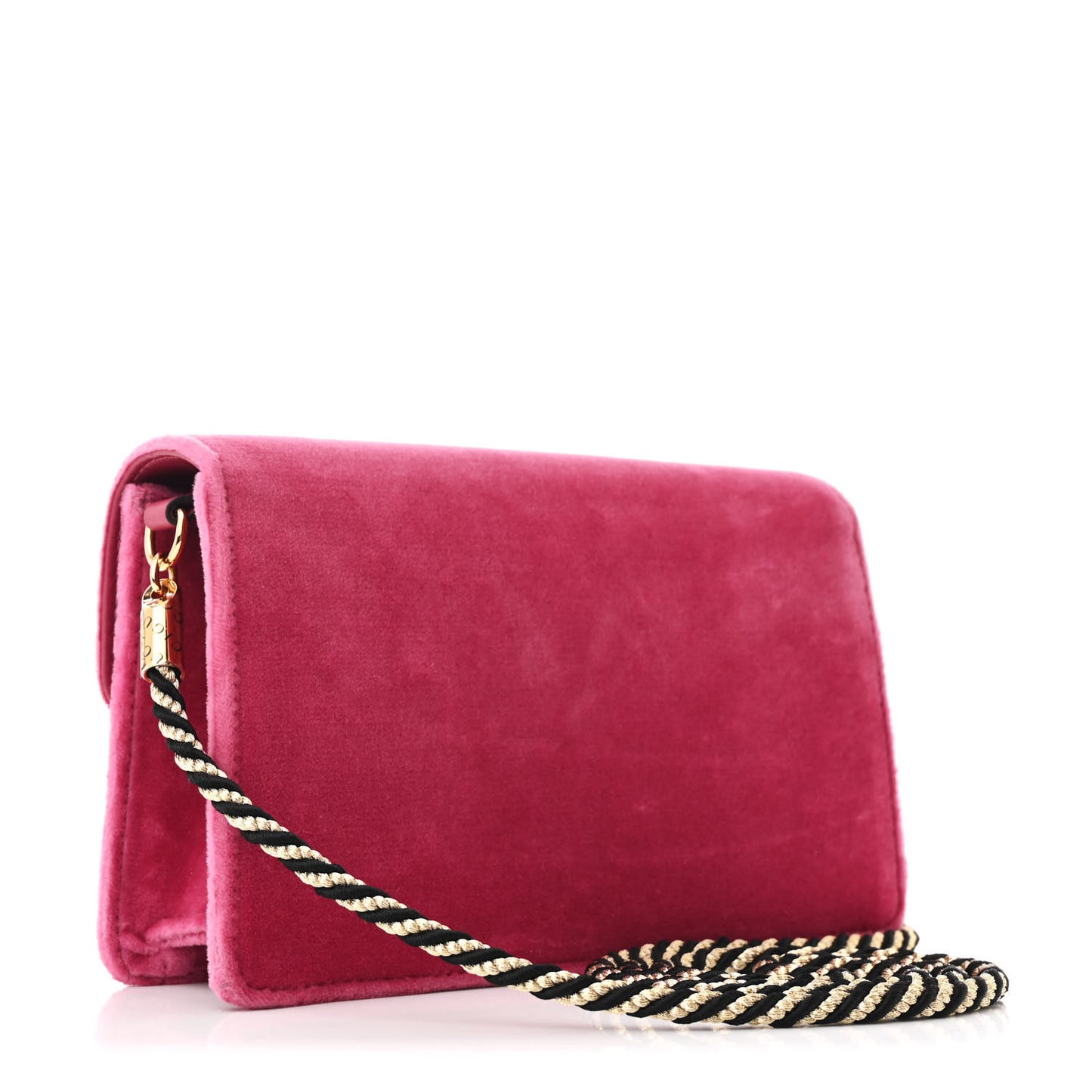Velvet Crystal Square G Shoulder Bag Light Raspberry Rose