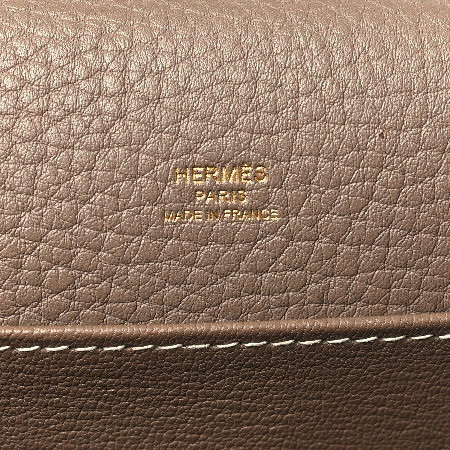 Hermes Taurillon Clemence Sac Roulis 23 Etoupe 6 of 8