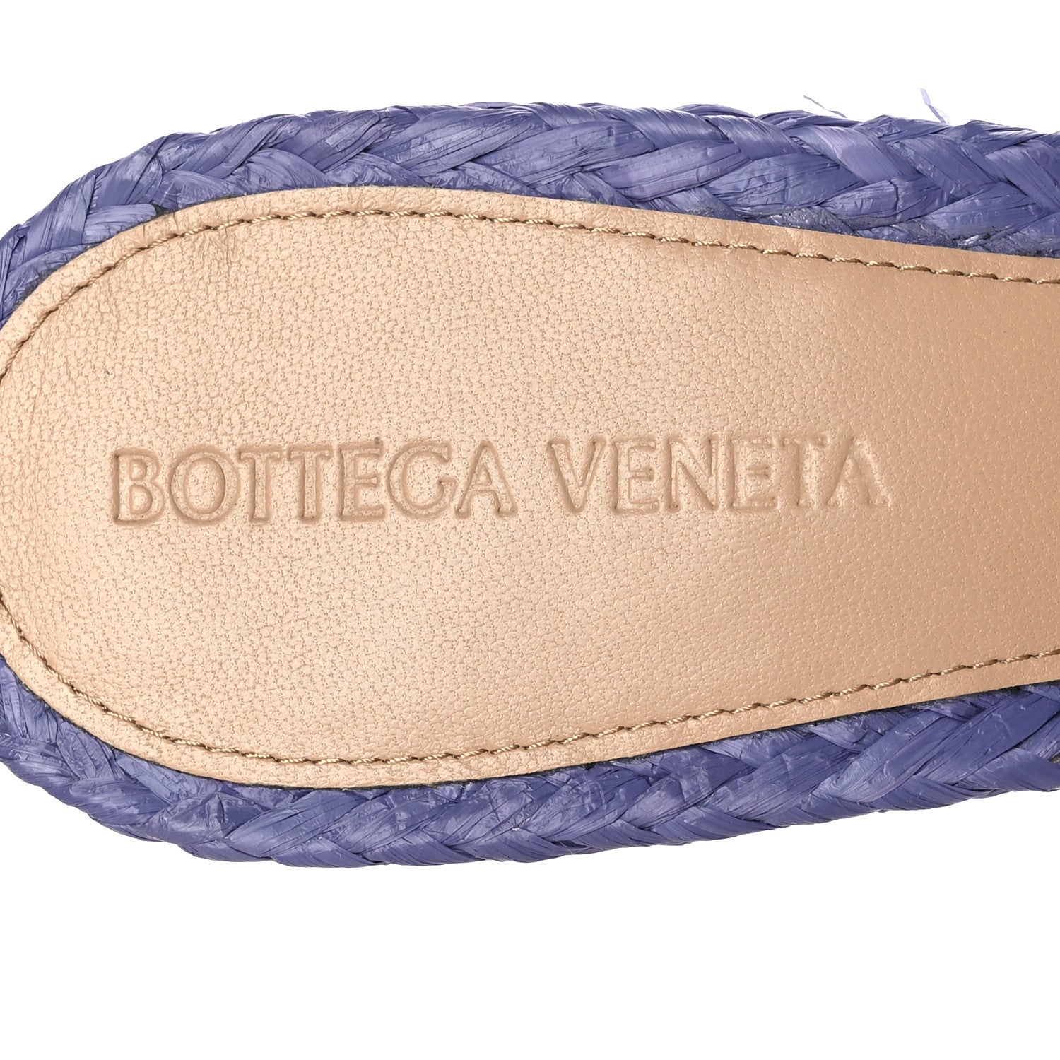 Bottega Veneta Raffia Twisted Intrecciato Stretch Mule Sandals 39 Lavender 6 of 7