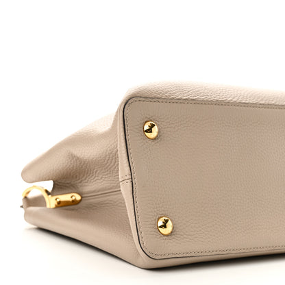 Louis Vuitton Taurillon Capucines MM Galet 8 of 9