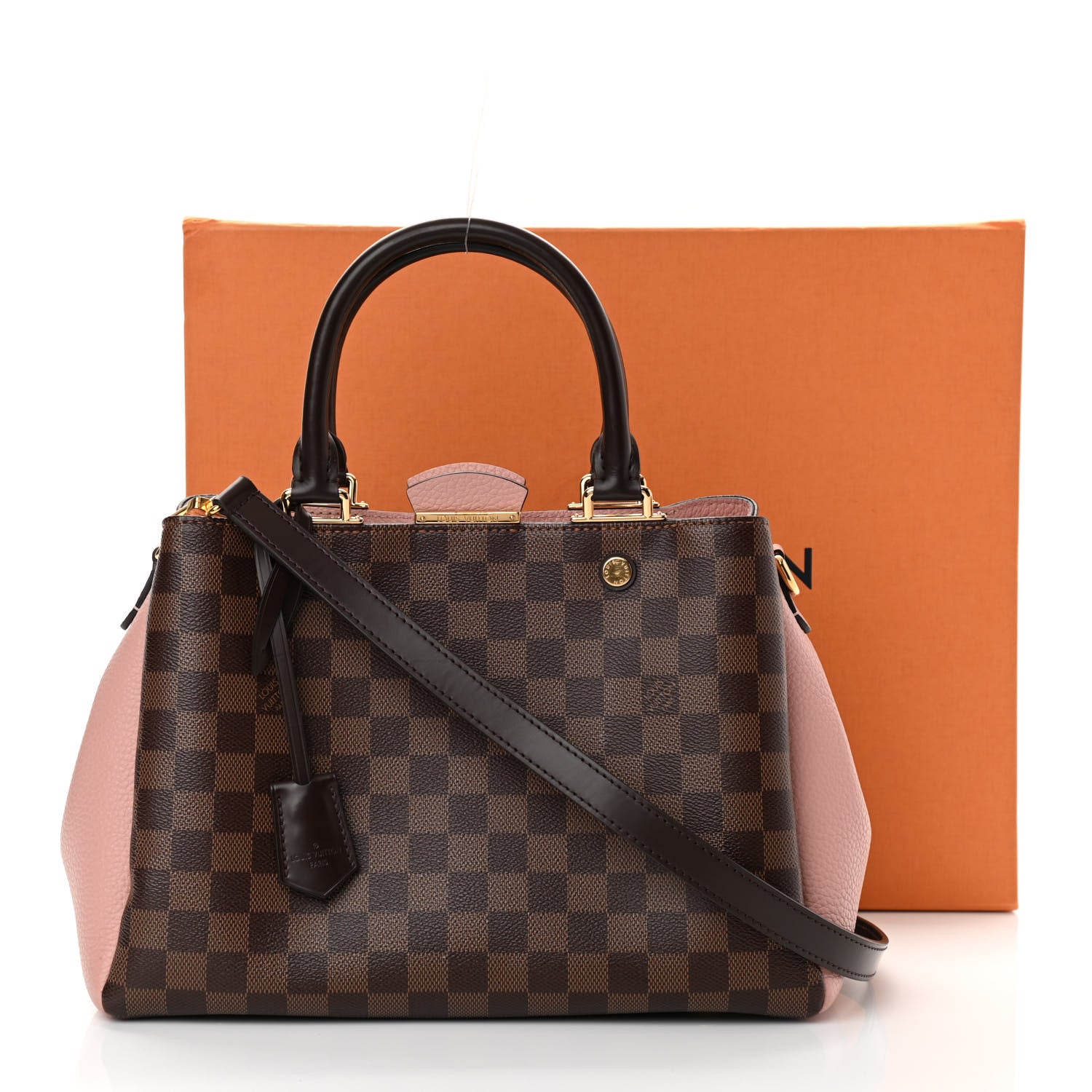 Louis Vuitton Damier Ebene Cuir Taurillon Brittany Magnolia 14 of 14