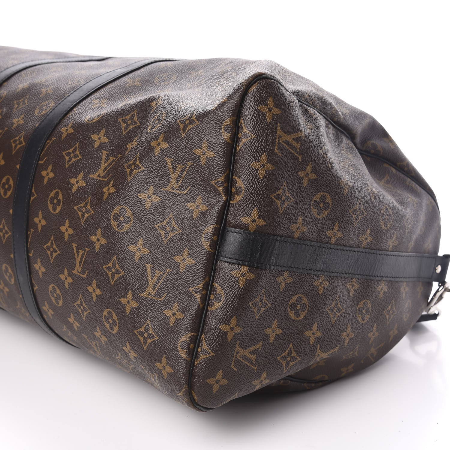 Louis Vuitton Monogram Macassar Keepall Bandouliere 55 10 of 12