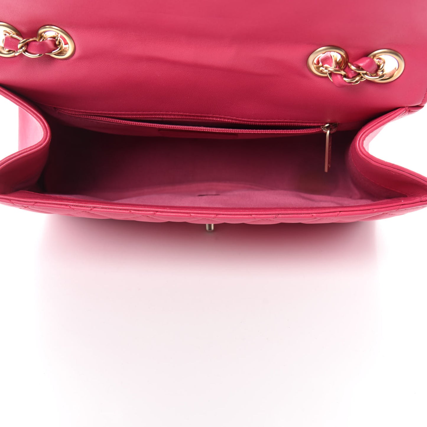 Lambskin Quilted Medium Mademoiselle Chic Flap Pink