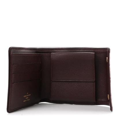 Louis Vuitton Mini Monogram Lin Compact Wallet Cherry 5 of 7